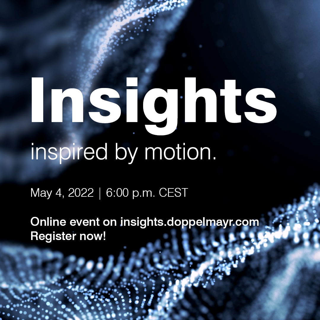 Doppelmayr Insights – inspired by motion. L'evento online di Doppelmayr il 4 maggio 2022